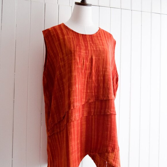 kaliyana tomato red tunic | m/l - Picture 2 of 6